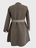DF CASHMERE SHAWL COLLAR COAT, WINDOWPANE BROWN-GRAY