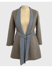 DOUBLE FACE CASHMERE COAT, TAUPE-AZURE