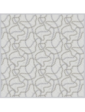 CASHMERE PRINTED  SCARF: DEVON: GRAY
