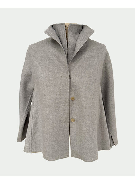 HANDMADE CASHMERE JACKET GRAY