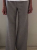 DOUBLE FACE WOOL PANTS: GRAY