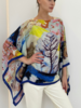 CASHMERE PRINTED PONCHO: MAYFAIR: MULTICOLOR
