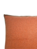 HENRY CASHMERE BLEND HERRINGBONE PILLOW: 21" X 21": ORANGE-BEIGE