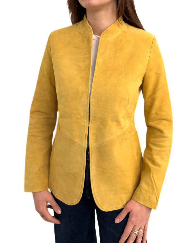 SUEDE JACKET : YELLOW