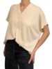 KNIT KIMONO WITH FRINGES: VANILLA