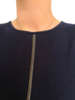 CASHMERE  SHELL WITH CHAIN DETAIL : NAVY