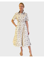 NO WAIST HALF SLEEVE DRESS: KENSINGTON: BEIGE