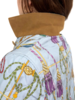 SILK PRINTED QUILTED JACKET: REMINI: LIGHT BLUE