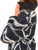 SILK PRINTED QUILTED JACKET: LEXINGTON: BLACK