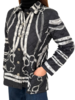 SILK PRINTED QUILTED JACKET: LEXINGTON: BLACK