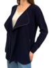 CASHMERE OPEN SWING CARDIGAN : NAVY