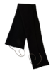 CASHMERE KNITTED COLLAR/SCARF: BLACK