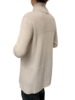 KNIT OPEN CARDIGAN W/ RIBBED SHAWL COLLAR