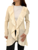 CASHMERE RUFFLED HEM OPEN CARDIGAN, IVORY
