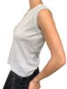 COTTON-LINEN SHELL W/ LUREX: WHITE