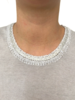 COTTON-LINEN SHELL W/ LUREX: WHITE