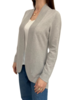 HIGH-LOW CARDIGAN, NO BUCKLE W/ CRYSTALS, PEARL