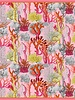 CASHMERE PRINTED SCARF: CORAL: PINK