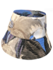 PRINTED COTTON  BUCKET HAT: BERGAMO: BLUE