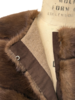 MINK FRONT VEST WITH CASHMERE RIB BACK - TOBACCO