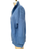 CASHMERE KNITTED ZIP JACKET: INDIGO