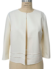 DF WOOL JACKET WITH CUTOUT STITCH DETAILS : IVORY