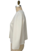 DF WOOL JACKET WITH CUTOUT STITCH DETAILS : IVORY