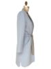 DOUBLE FACE CASHMERE LONG JACKET: LIGHT BLUE