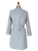 DOUBLE FACE CASHMERE LONG JACKET: LIGHT BLUE