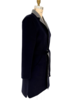 DOUBLE FACE CASHMERE LONG JACKET: NAVY