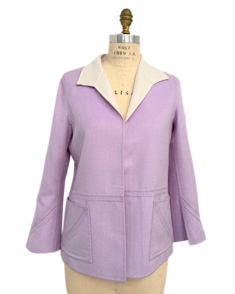 DOUBLE FACE JACKET: LILAC