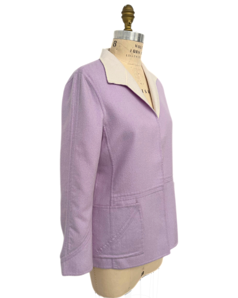 DOUBLE FACE JACKET: LILAC