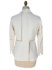 DOUBLE FACE WOOL BLAZER: IVORY