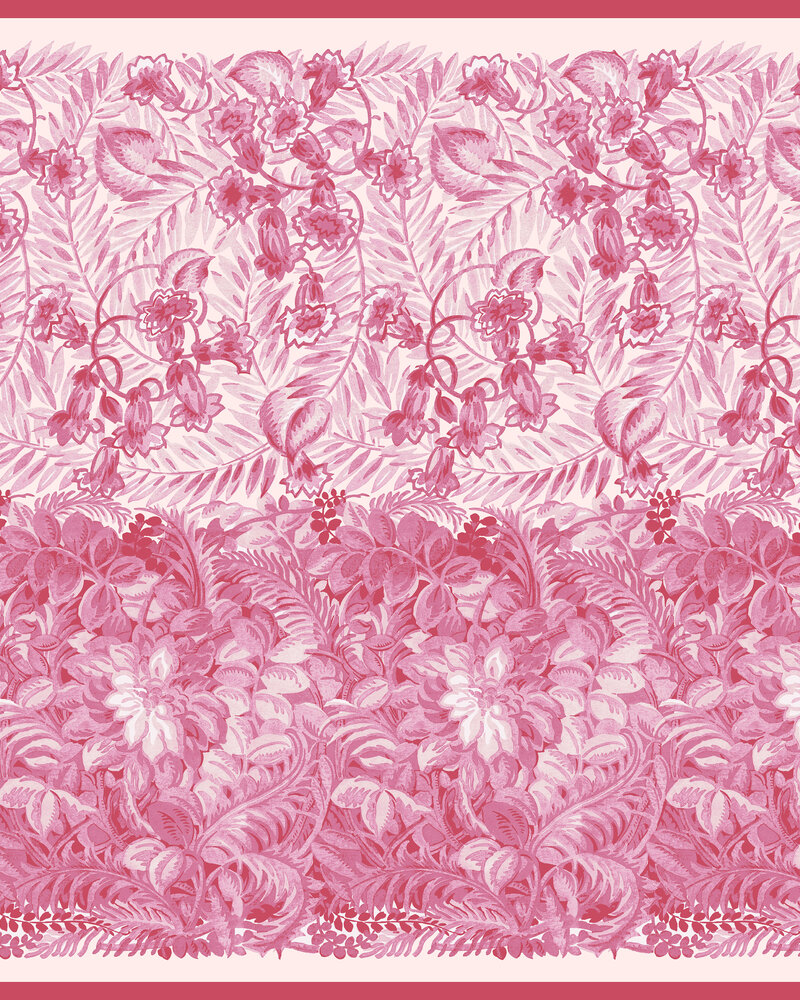 CASHMERE PRINTED SCARF: CORSICA: PINK