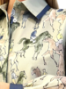 CLASSIC COTTON PRINTED SHIRT: KENSINGTON : GREEN