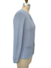 CASHMERE SHORT EMBELLISHED JACKET: LIGHT BLUE