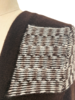 CASHMERE LONG CARDIGAN: CHOCOLATE-WHITE