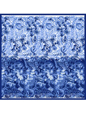 CASHMERE PRINTED SCARF: CORSICA: BLUE