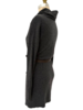 COWLNECK TUNIC  W/ BELT, ANTHRACITE