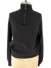 MEN HALF ZIP SWEATER : COAL