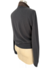 MEN SUEDE FRONT KNIT JACKET : GRAY
