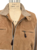 MEN SUEDE FRONT KNIT JACKET : TAUPE