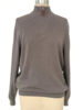 HALF ZIP SWEATER : CLAY