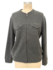 REVERSIBLE BOMBER JACKET : CHARCOAL