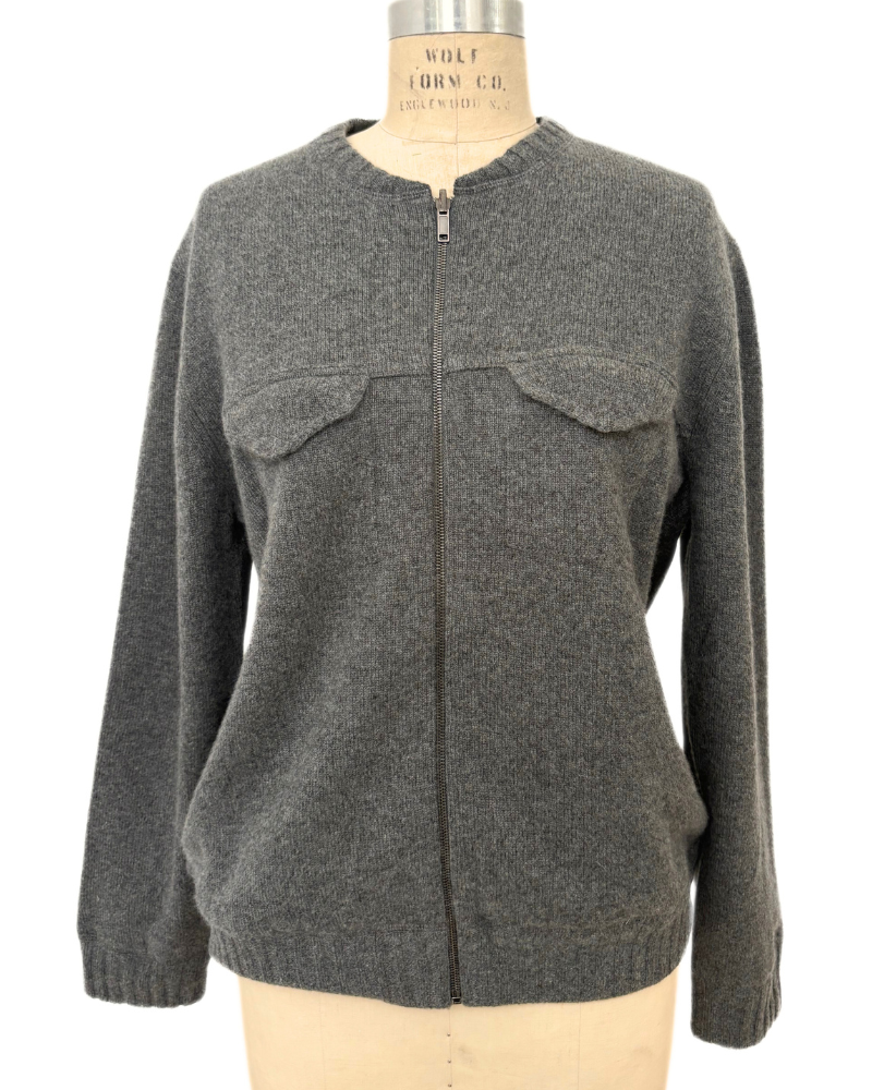 REVERSIBLE BOMBER JACKET : CHARCOAL