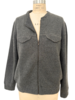 REVERSIBLE BOMBER JACKET : CHARCOAL