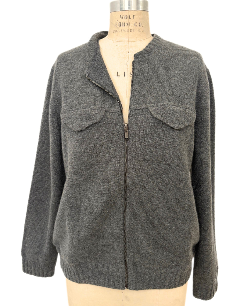 REVERSIBLE BOMBER JACKET : CHARCOAL