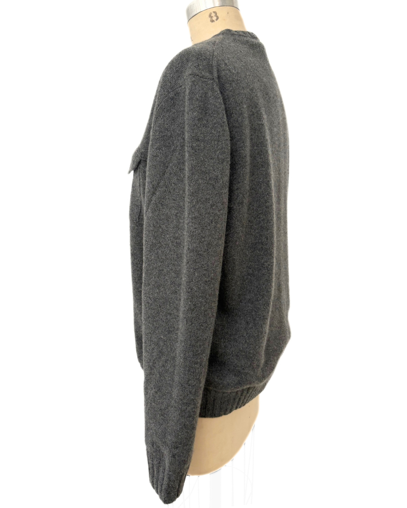 REVERSIBLE BOMBER JACKET : CHARCOAL
