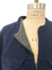 REVERSIBLE BOMBER JACKET : NAVY