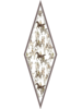 SILK PRINTED MINI LOSANGE: KENSINGTON: BEIGE